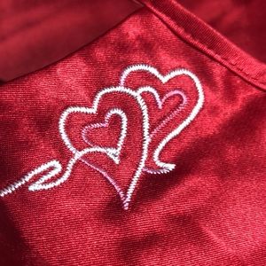 Silky soft Valentine’s Day red nightgown / slip